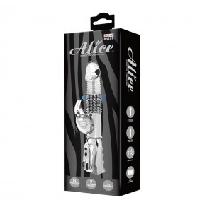 BAILE - ALICE Rabbit Swing Rotating Beads Vibrator (Battery - Transparent)